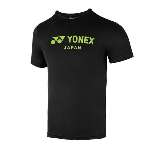 YONEX UNISEX ROUND NECK SHIRT 2839 BLACK LIME PUNCH