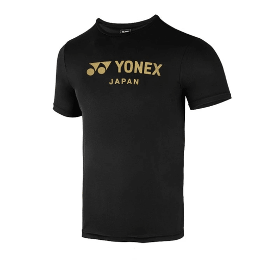 YONEX UNISEX ROUND NECK SHIRT 2839 BLACK GOLD