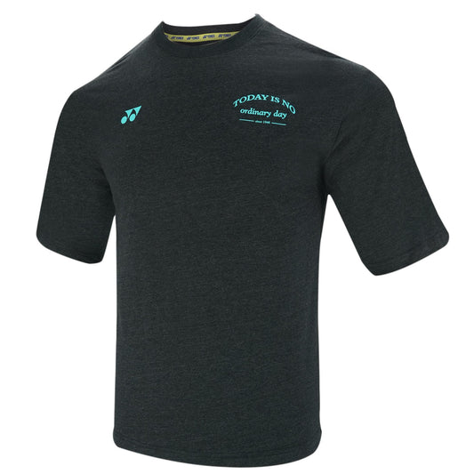 YONEX RM-S092-2514-CC6-23-S MEN ROUND NECK T-SHIRT JET BLACK