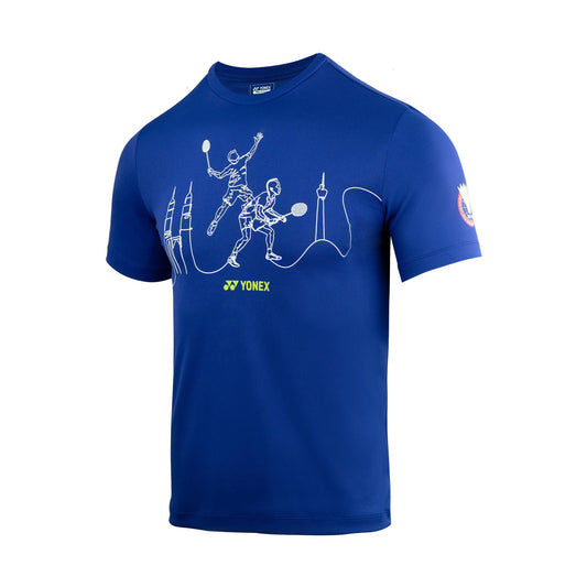 YONEX MALAYSIA MASTER 2023 T-SHIRT 2612 TWILIGHT BLUE