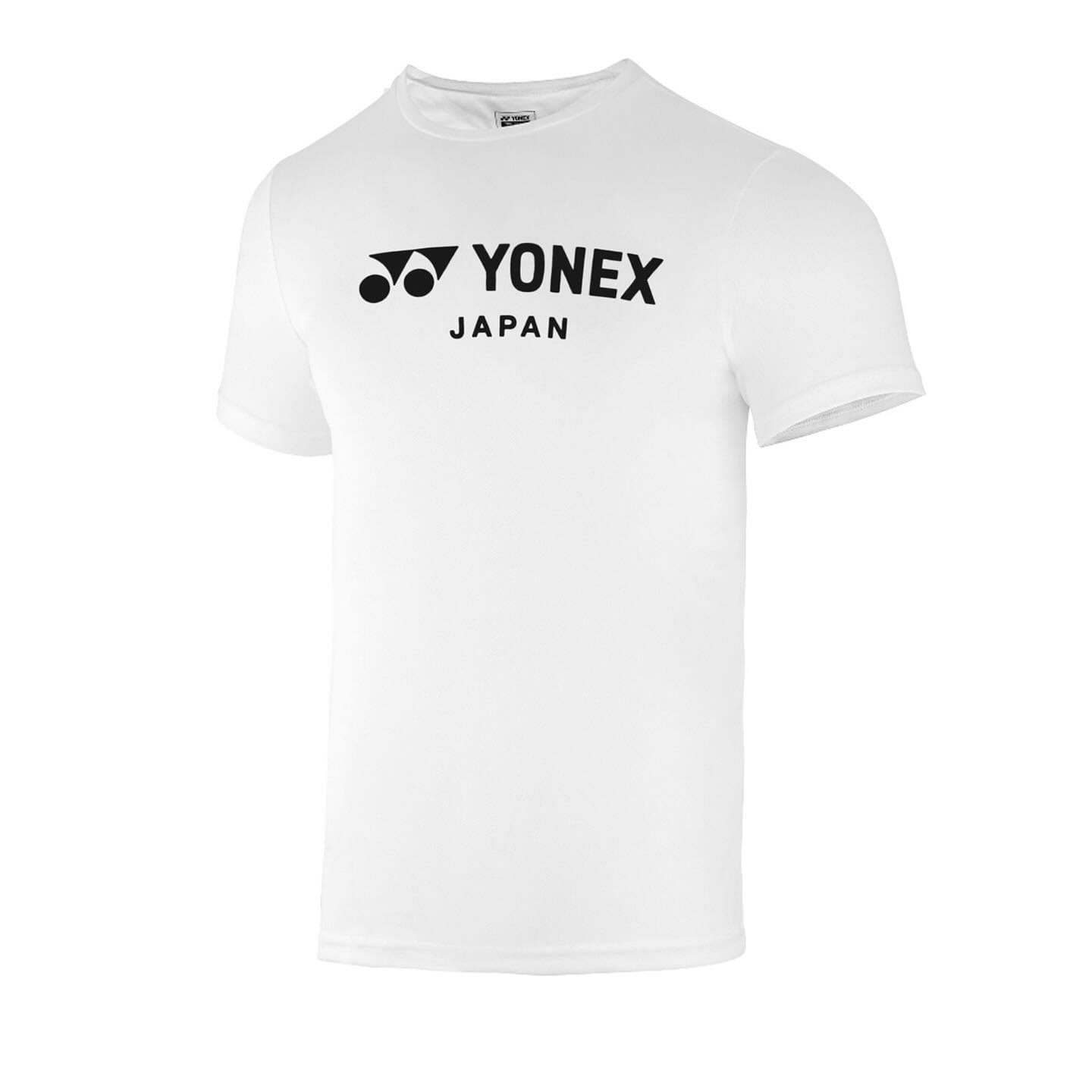 YONEX UNISEX ROUND NECK SHIRT 2839 WHITE BLACK