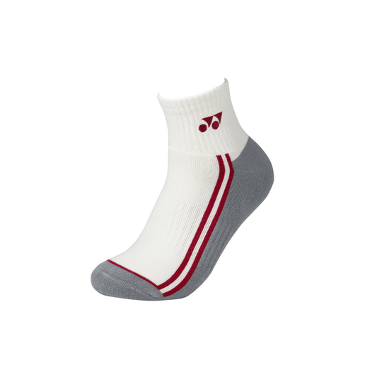 YONEX MEN'S SOCKS SSM-1087-MP6 WHITE ULTIMATE GRAY