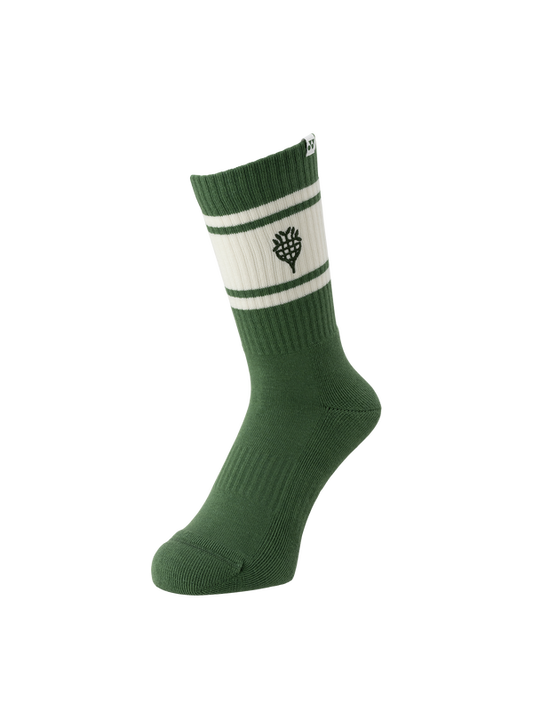 YONEX NATURAL SERIES SPORTS CREW SOCKS 19251EX OLVE GREEN