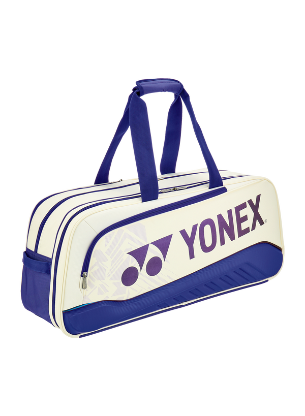 YONEX 2025 EXPERT TOURNAMENT BAG BA02531WEX WHITE/DEEP BLUE