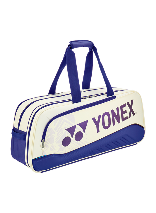 YONEX 2025 EXPERT TOURNAMENT BAG BA02531WEX WHITE/DEEP BLUE