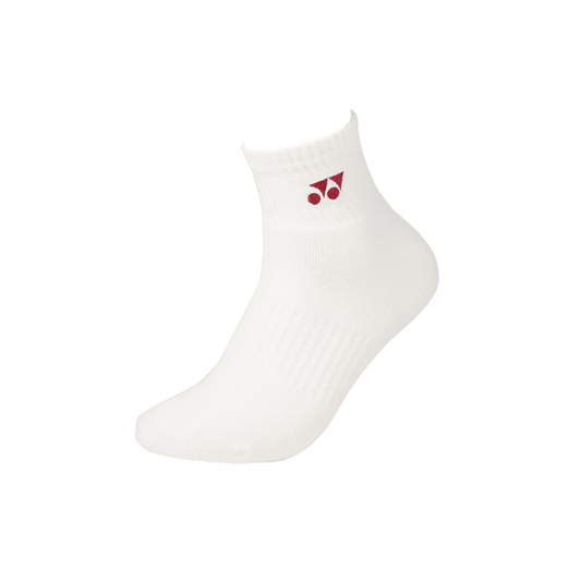 YONEX MEN'S SOCKS SSM-1055-MP6 WHITE PERSIAN RED